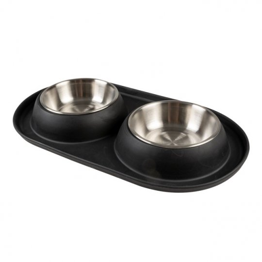 Duvoplus Dinner-Set Gummi schwarz Großansicht