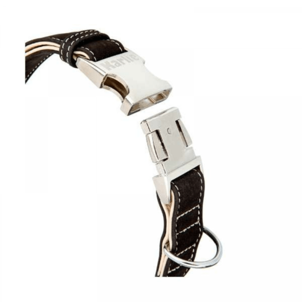 Karlie Buffalo Ultra Halsband Schwarz Hellbeige Verschluss