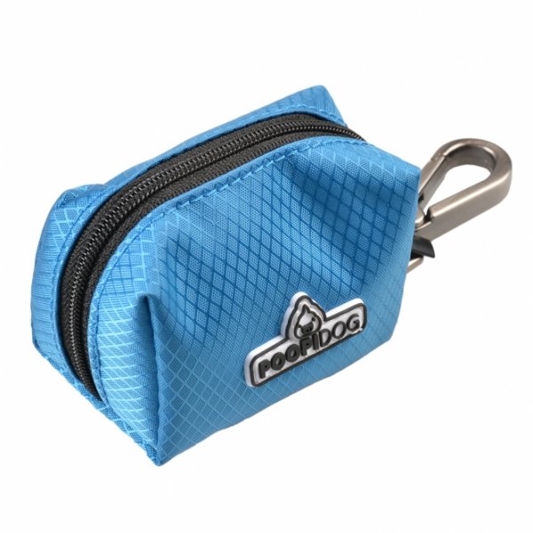 Poopidog Hundekotbeutelspender Nylon blau