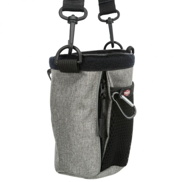 Trixie Snack-Tasche Multi Twist grau-schwarz Seitenansicht