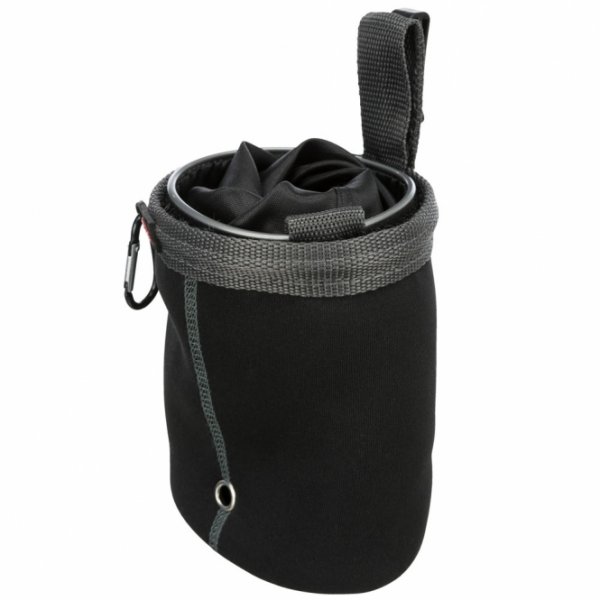 Trixie Snack-Tasche Twist Treat schwarz Seitenansicht