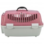 Trixie Transportbox Capri hellgar rosa Seitenansicht