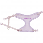 Trixie Junior Welpen-Softgeschirr mit Leine flieder Brustteil