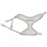 Trixie Junior Welpen-Softgeschirr mit Leine grau Brustteil